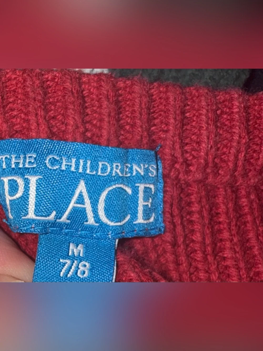 The Children's Place Y2K Boys 7-8 Colorblock Striped Knit Crewneck Sweater